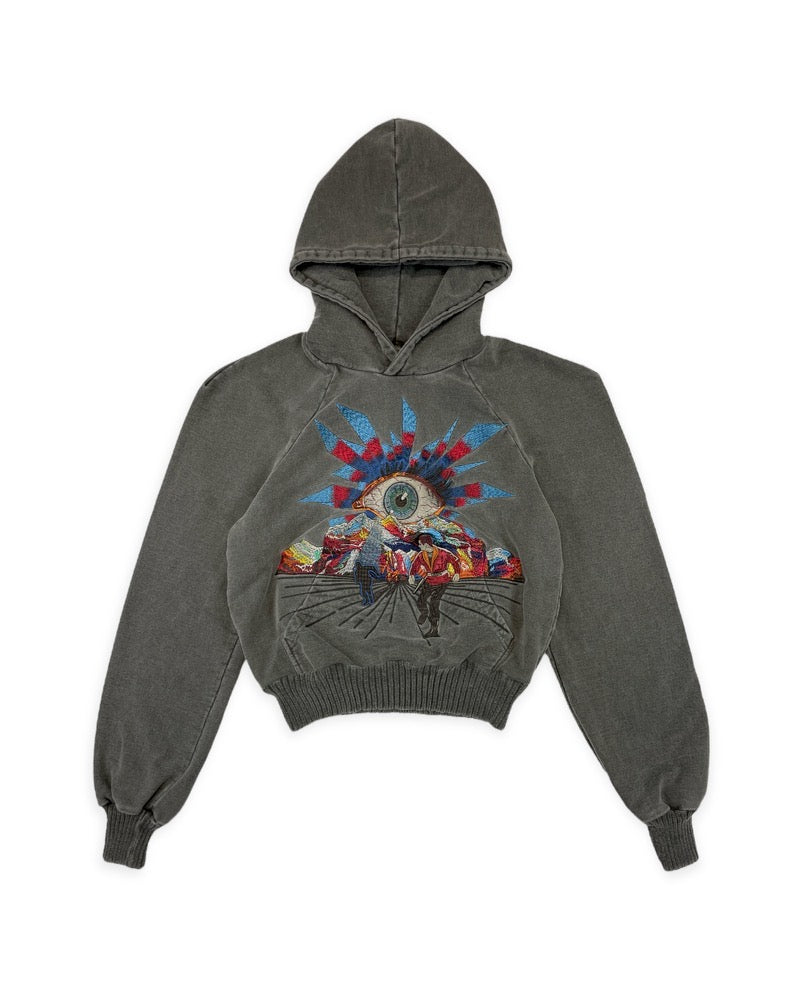 300K INVASION STITCH HOODIE IN SABLE