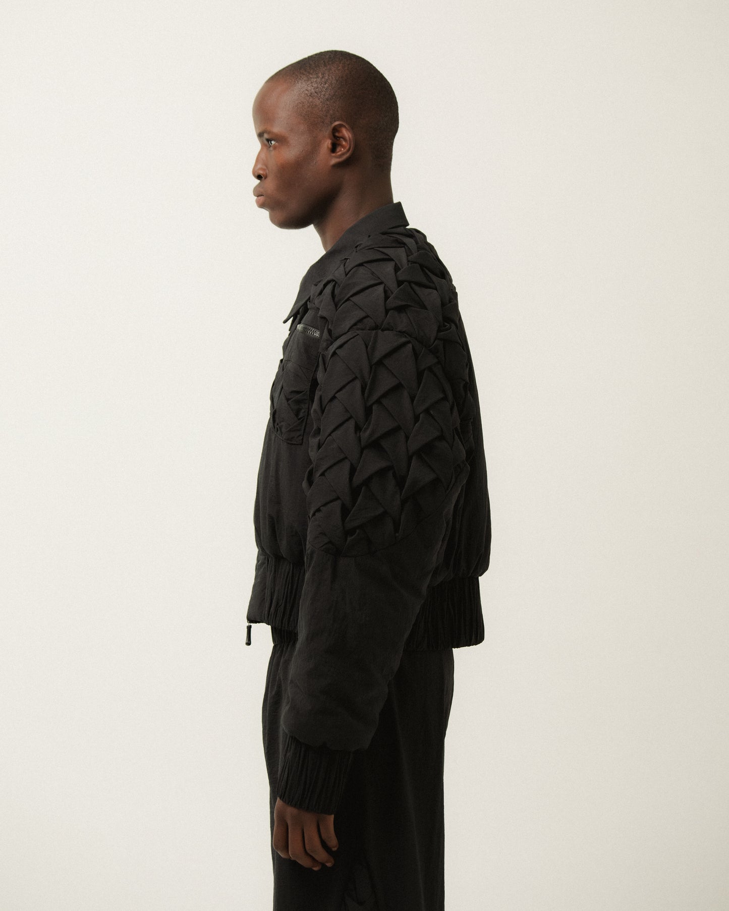 SMOCKWEAVE BOMBER JACKET