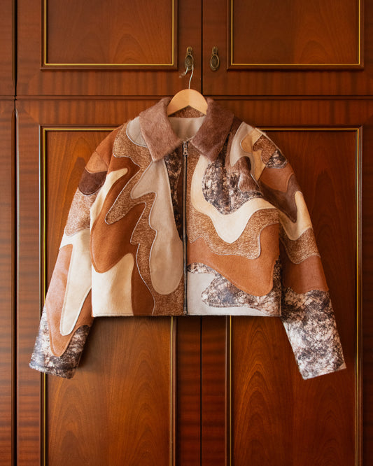 FURHIDE PATCHWORK JACKET