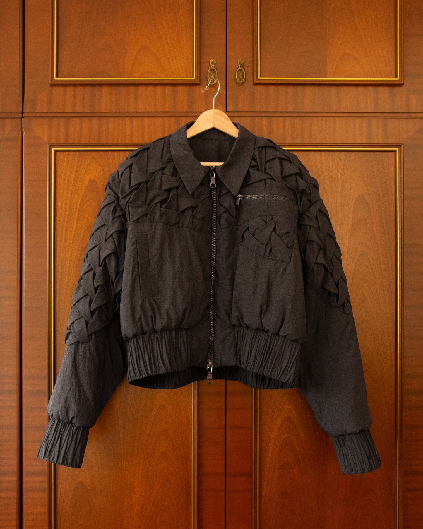 SMOCKWEAVE BOMBER JACKET